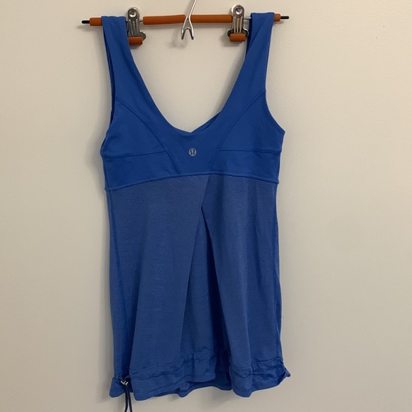 Blue Lululemon Tank Top Workout Shirt - Picture 2 of 3